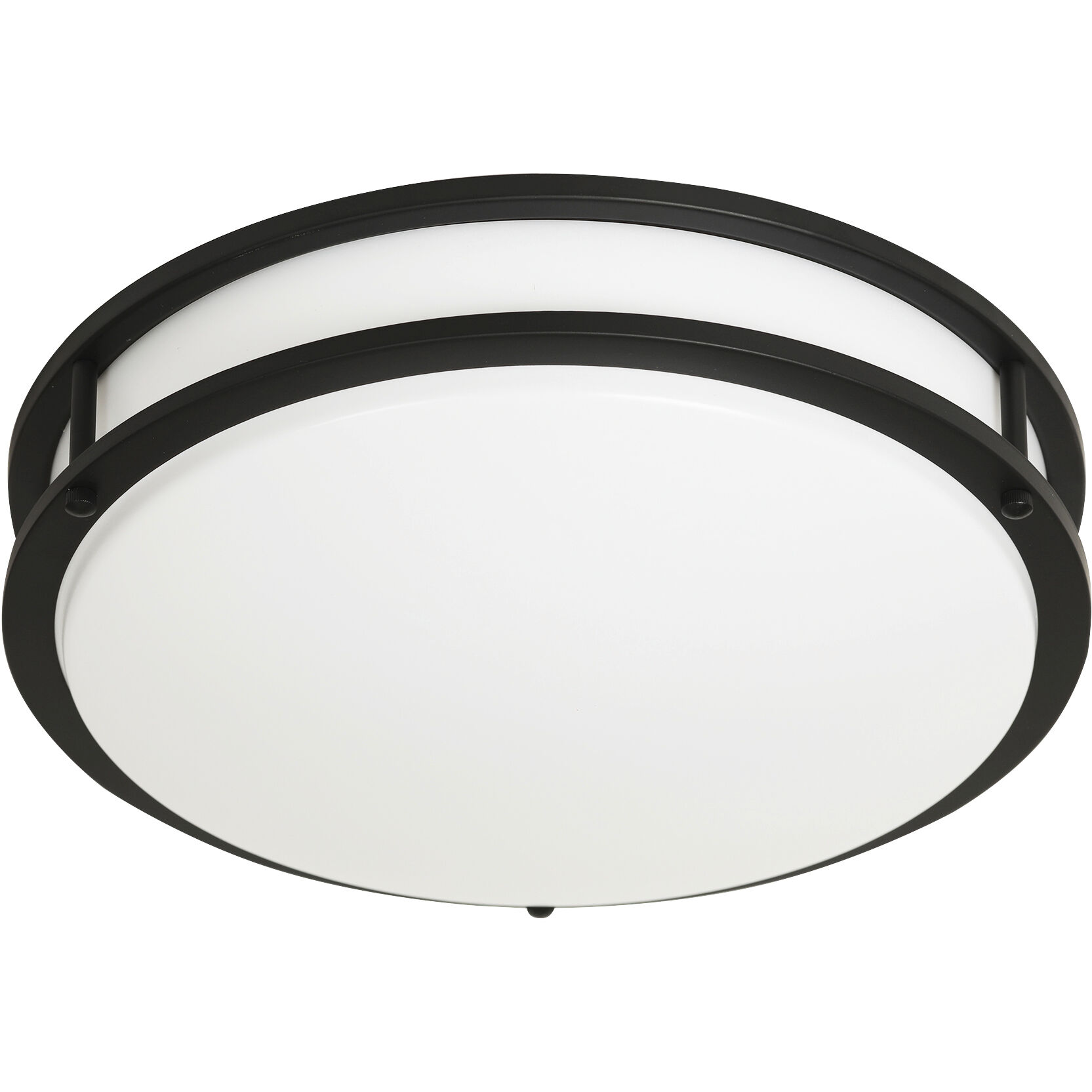 EnviroLite LED 14 inch Matte Black Flush Mount Ceiling Light